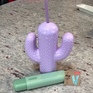 HIP Cutlery Case, NWT, Cactus Cup With Straw, Never Used